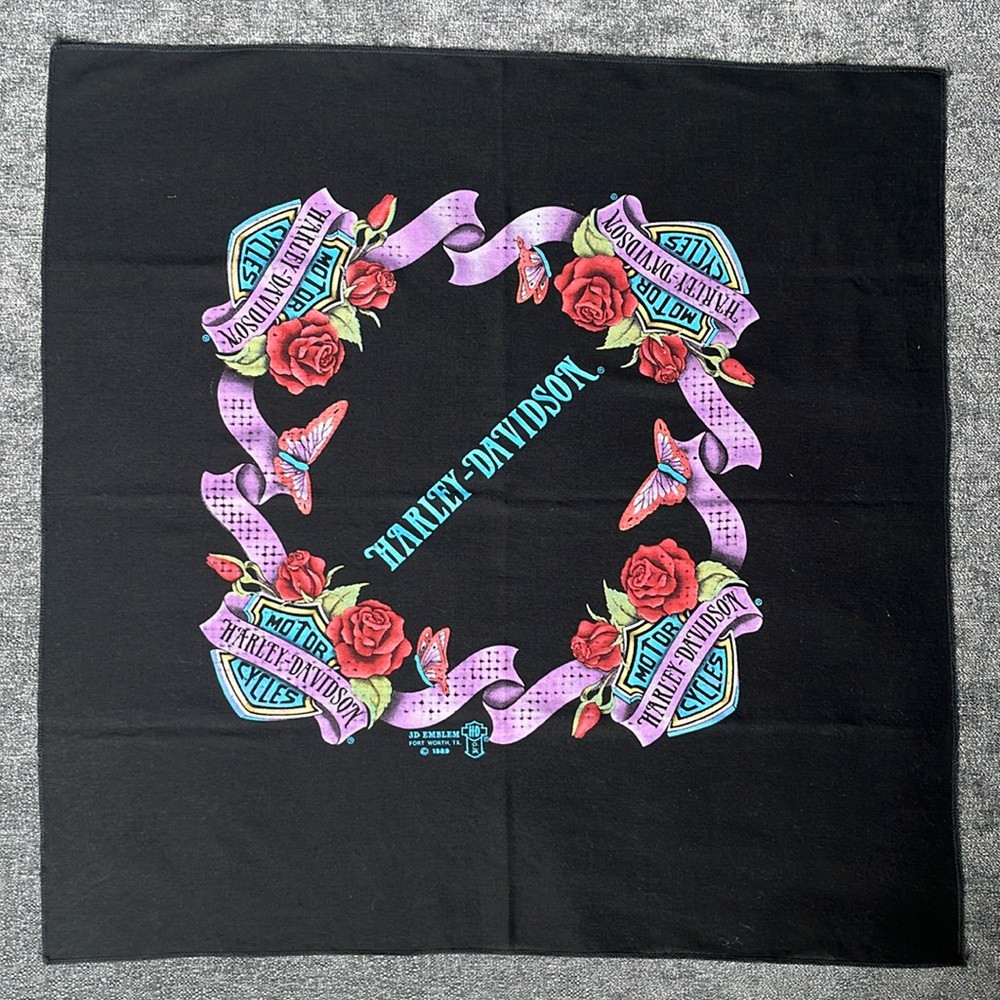 Vintage Harley-Davidson Bandana 1989